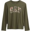 GAP V-FRCH LS Logo Value Tee khaki