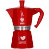Bialetti Moka Express Love 6 šálok červená
