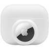 AppleKing 2v1 silikónový ochranný obal pre AirPods Pro 2 (2022) / AirTag 1 / 2 - biely - možnosť vrátiť tovar ZADARMO do 30tich dní