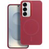 Kryt Frame Mag Cover Case s MagSafe Samsung Galaxy S25 Magenta
