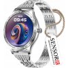 STRIEBORNÉ DÁMSKE HODINKY SMARTWATCH ROZHOVORY TLAKOMER PULZOMETER KROKY PL