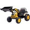 mamido Detský elektrický traktor s lopatou žltý