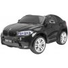 Ramiz BMW X6M XXL pre 2 deti Lakované čierne SUV + diaľkové ovládanie + ekokoža