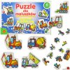 Farebné puzzle pre chlapcov 6 stavebných vozidiel ALEXANDER