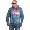 Yakuza mikina pánska s kapucňou Battlefield HOB 24007 mallard blue Veľkosť: XXL, Farba: modrá