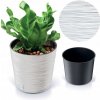 PROSPERPLAST FURU ROUND Kvetináč 25 cm bielý