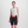 SPORTFUL Cyklistické nohavice krátke bez trakov - NEO - čierna/červená XS