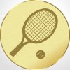 D1-6C/G - Emblém (pr.25mm) tenis zlatý - 2,5 cm