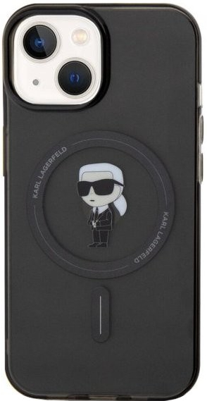 Karl Lagerfeld IML Ikonik s MagSafe iPhone 15 - čierne