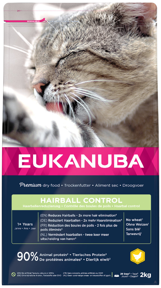 Eukanuba Cat Adult HAIRBALL CONTROL 2 kg od 18,99 € - Heureka.sk