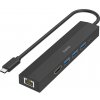 USB‑C rozbočovač, 6 portov, 3x USB‑A, USB‑C, HDMI™, LAN - HAMA 00200144