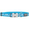 RedDingo Obojok Reflective Flanno Turquoise - 2,5/41 až 63cm