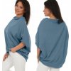 Fashionweek Pohodlná bavlnená blúzka v štýle kimono MF626 Farba: Jeans, Veľkosť: Universal