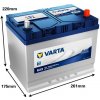 Varta Blue Dynamic 12V 70Ah 630A 570 412 063