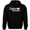 Harry - Espresso Patronum - Oversized mikina pánska Moon - kratšia + širšia - 3XL ( Čierna )