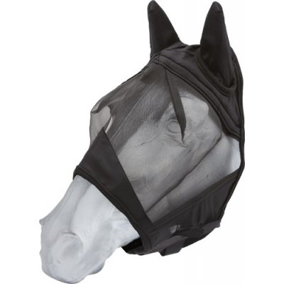 HorseGuard Maska proti hmyzu s ochranou uší Anti UV černá