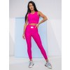 Fuchsiová dámska dvojdielna športová súprava Fashion Bolf 022