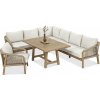 Furrore MARIGOLD DINING 2+1 záhradná drevená sedacia súprava, natural 005049, NOVINKA
