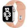 AppleKing silikónový remienok so vzorom vločiek pre Apple Watch 42mm / 41mm / 40mm / 38mm - pastelovo oranžový - možnosť vrátiť tovar ZADARMO do 30tich dní
