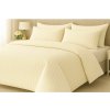 Brotex Hotelové obliečky 140x200, 70x90cm Atlas gradl smotanový - česaný 145g/m2, prúžok 2cm Zapínanie: hotelový uzáver