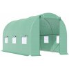 Outsunny Slnečný záhradný skleník - fólia - zelený 4,5 x 2 x 2 m -