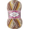 Superwash comfort socks Hnedo béžová 7652