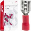 Elektrické konektory – samice (násuvka) 7.4mm 0.5-1.5mm2 10A 10 ks