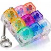LED antistresový kliker s prepínačmi – fidget kľúčenka RGB (Mechanický kliker na odbúranie stresu a zlepšenie koncentrácie pri práci aj štúdiu)