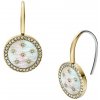 Fossil Visiace pozlátené náušnice Classic Mother of Pearl JF04867710