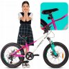 Detský bicykel SUN BABY Verdant Calix 20 Bielo-ružovo-mätový