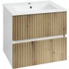 Aqualine PANEDA STRIP umývadlová skrinka 59,5x55x45,2cm, dub emporio SPH PN360