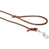 PROFIZOO Vodítko guľ. koža hák. karab.