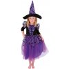 Detský kostým fialová čarodejnica/Halloween (S)