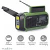 Nedis RDDBCR2000GN - Nouzové Radio | DAB+ / FM | Napájení z baterie/Napájení z USB/Ruční klika / Solar Powered | Budík