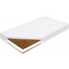 Detský matrac New Baby STANDARD 120x60x11 cm kokos-molitan-kokos biely