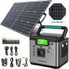 SWAREY S500 Pro Prenosná elektráreň Napájacia stanica Powerstation 518Wh/144000mAh Solárny generátor Nabíjačka batérií Generátor energie Solárne úložisko so 100W solárnymi panelmi Solárne systémy Solá