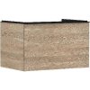 Hansgrohe Xelu Q - Umývadlová skrinka, 50x78x55 cm, 1 zásuvka, prírodný dub/matná čierna 54056670