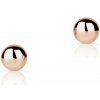 Náušnice Danfil 3740 ružové zlato, priemer 3 mm