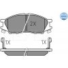 Sada brzdových platničiek kotúčovej brzdy MEYLE 025 246 4815/W
