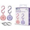 VSETKONAMOBIL 130358 XDCASE 2x Vodotesné puzdro na Apple AirTag PINK + PURPLE