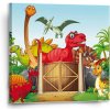 Sablio Obraz Dinosauri 4 - 50x50 cm
