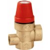 CALEFFI Poistný ventil, vnútorný závit s prípojkou pre tlakomer, 1/2