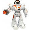LEAN Toys 4261 Interaktívny RC robot s vystreľovačom projektilov, oranžový
