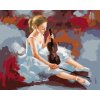 Maľovanie podľa čísel Baletka s husľami, 80x100 cm, bez rámu a bez vypnutia plátna (6047672)
