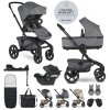EASYWALKER SET Kočík 4v1 Jimmey Iris Grey XXL RWS + CYBEX Aton B2 i-Size + základňa VP-F188540
