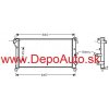 Fiat PANDA 9/03- chladič vody 1,1i-1,2i s AC