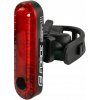 Lampička na zadnú stranu pre sedlovku ÚZKA - FORCE DOT 20LM 5xLED USB nabíjanie