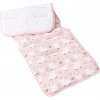 Vložka do kočíka pre bábätká 33x85 ružová Ceba Baby, r. 33x85