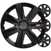 Puklice GTX 16” čierny karbón sada 4ks COLOR BOX