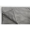 HOME ELEMENTS Plachta mikroflanel, 90 x 200 cm, tmavo sivá